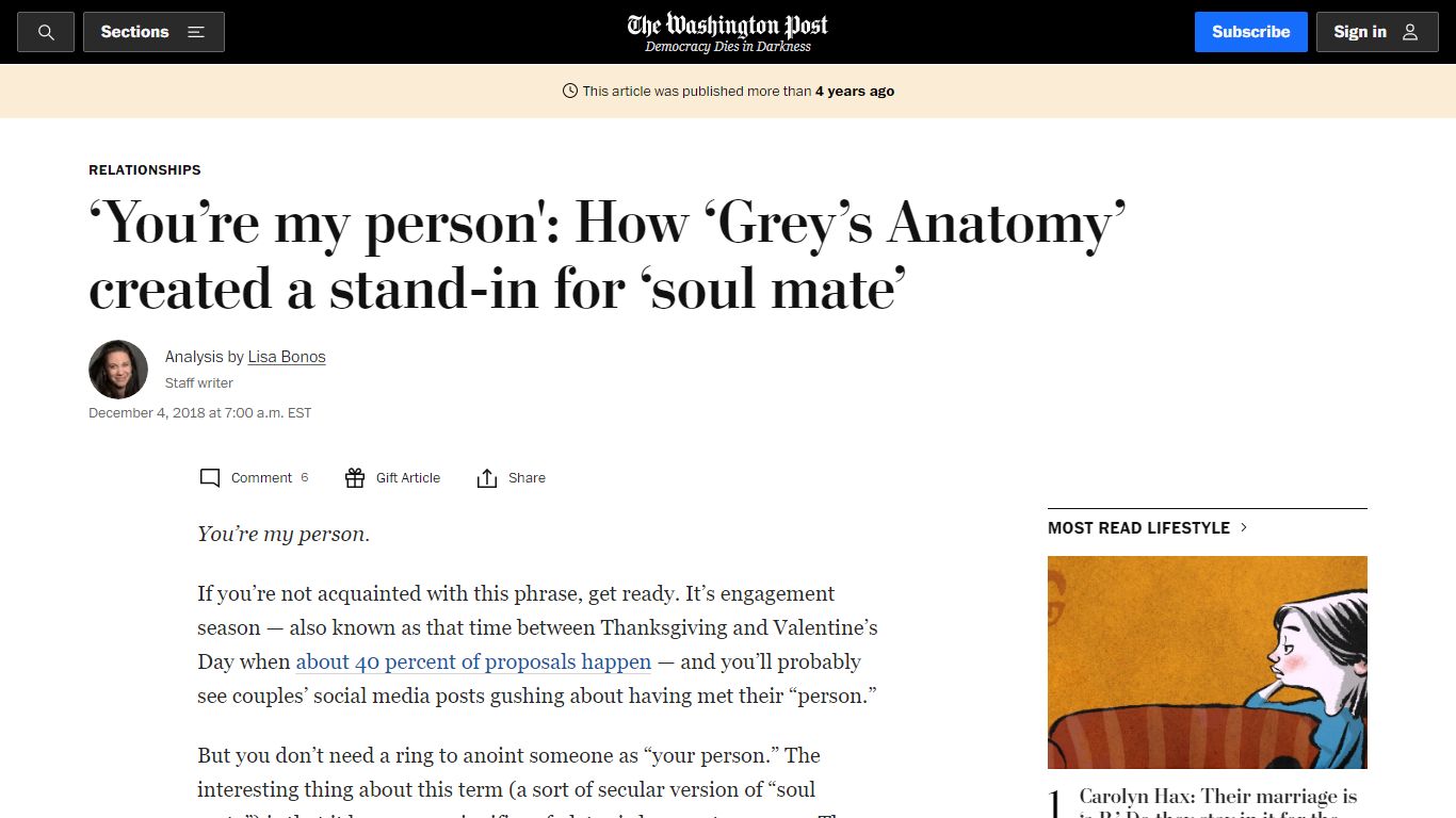 ‘You’re my person': How ‘Grey’s Anatomy’ created a stand-in for ‘soul ...